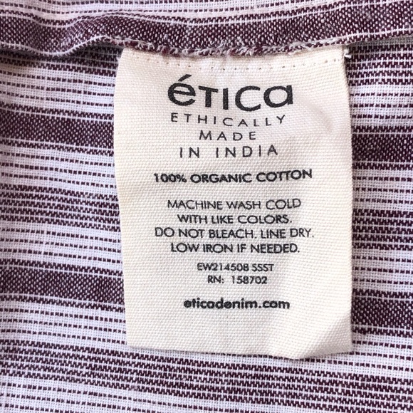 NEW ETICA antonia wrap dress in sassafras stripe size medium - Picture 8 of 15